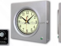 Marine Rectangular Luminous Slave Clock on the Wheel House Control Console