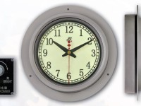 Marine Round Luminous Slave Clock on the Wheel House Control Console