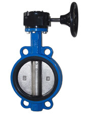Wafer Centric Butterfly Valve with Worm Gear