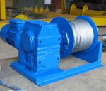 Turbine worm winch