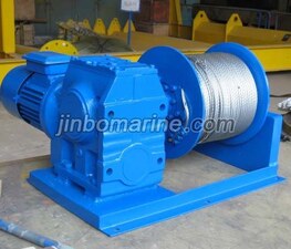 Turbine worm winch