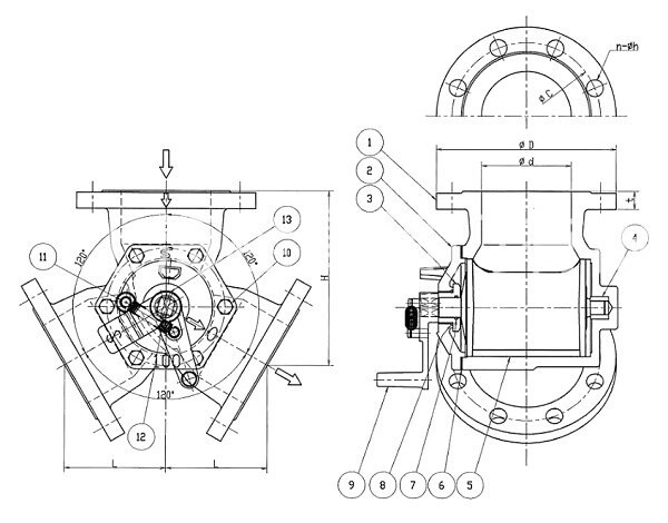 Soil Line 3 Way Valve