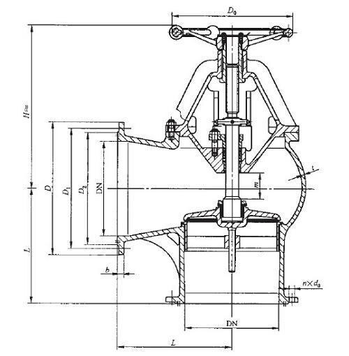 Marine Bronze Suction Sea Valve GB/T2030-2008