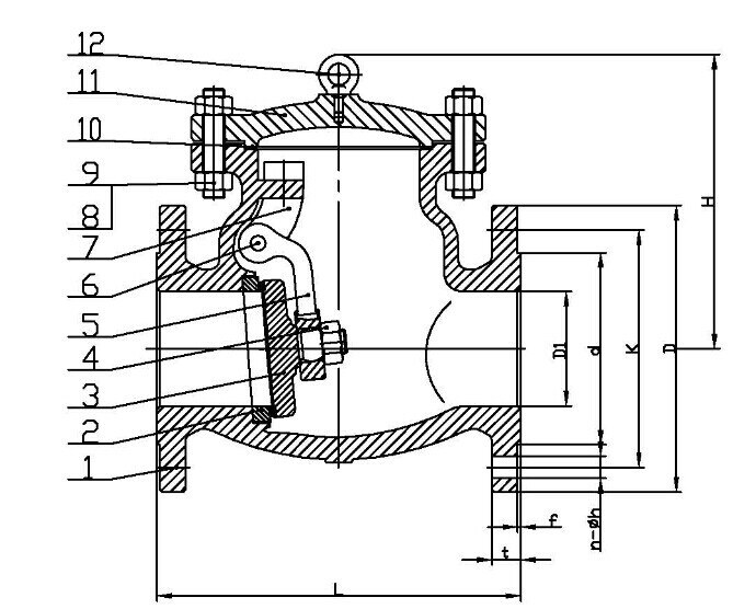 API Bronze Swing Check Valve