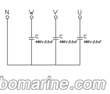 Three-Phase Antijam Filter Capacitor Module