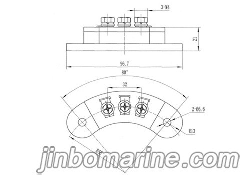 MXG/Y40A/ MXG/Y50A/ MXG/Y70A Three‑Phase Full‑Bridge Rotating Rectifier Module